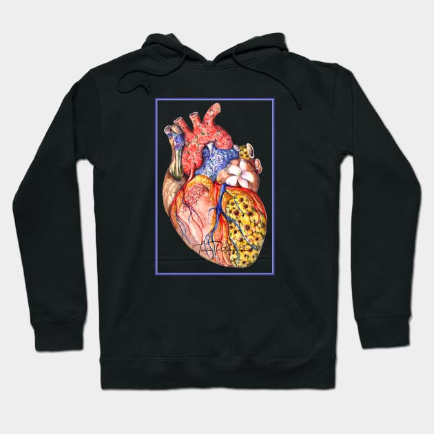 Flower Power Heart Hoodie by FlowerPower4U